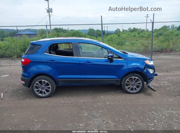 MAJ6S3KL2LC313847 2020 FORD ECOSPORT Blue Вид щитка приладів