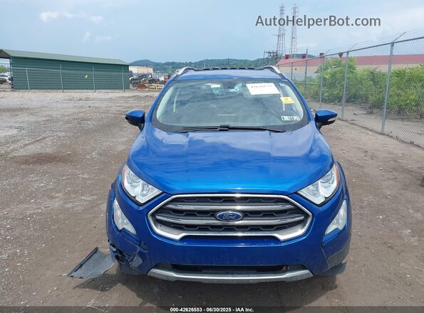 MAJ6S3KL2LC313847 2020 FORD ECOSPORT Blue Вид панелі приладів