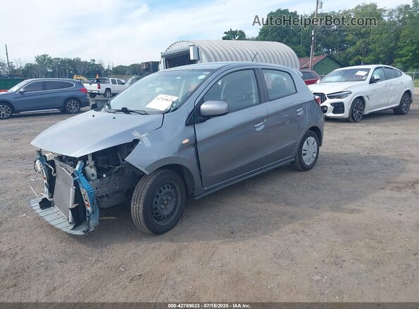 ML32AUHJ6MH007460 2021 MITSUBISHI MIRAGE Gray Առջևի ձախ երեք քառորդ տեսարան