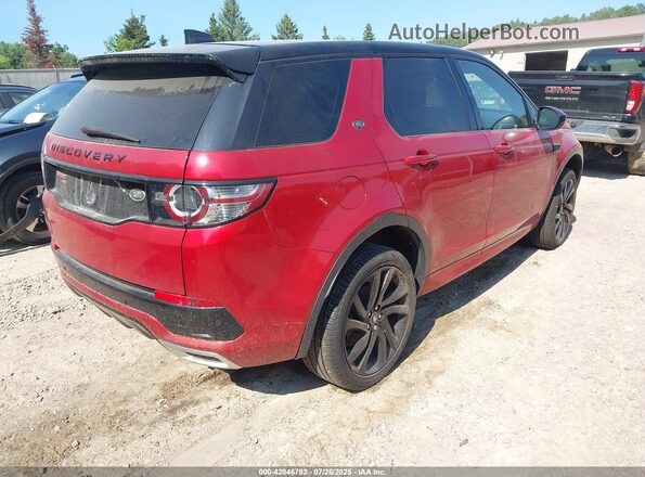 SALCR2SX5JH776080 2018 LAND ROVER DISCOVERY SPORT Red Trasero derecho