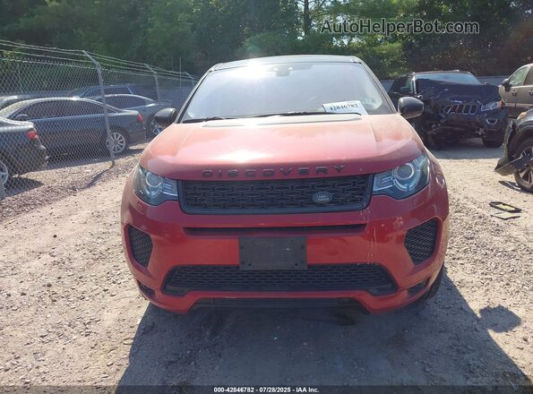 SALCR2SX5JH776080 2018 LAND ROVER DISCOVERY SPORT Red Vista del salpicadero