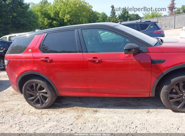 SALCR2SX5JH776080 2018 LAND ROVER DISCOVERY SPORT Red Vista del cuadro de instrumentos