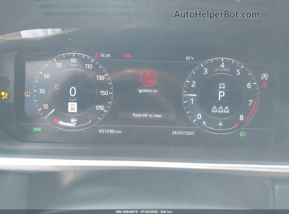 SALGV2SEXLA591367 2020 LAND ROVER RANGE ROVER Pewter Vista de los asientos traseros