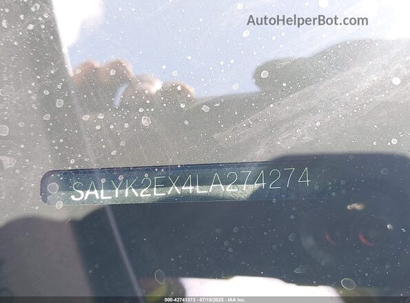 SALYK2EX4LA274274 2020 LAND ROVER RANGE ROVER VELAR Gray 