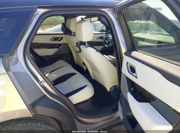 SALYT2EX7NA344091 2022 LAND ROVER RANGE ROVER VELAR Gray Vista de la etiqueta del VIN