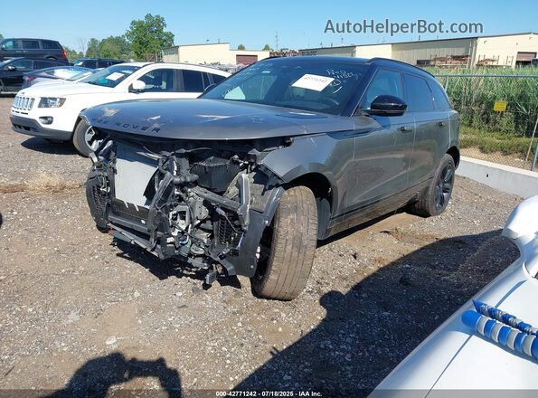 SALYT2EX7NA344091 2022 LAND ROVER RANGE ROVER VELAR Gray Vista tres cuartos delantera izquierda