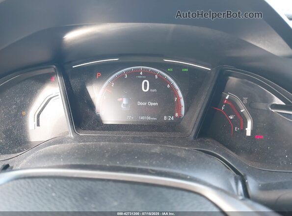 SHHFK7H43KU413621 2019 HONDA CIVIC Черный Вид задних сидений