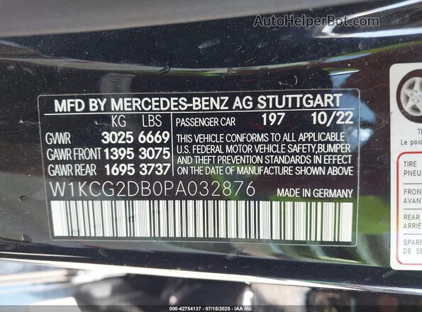 W1KCG2DB0PA032876 2023 MERCEDES-BENZ EQS 450+ Black Vista del compartimento del motor