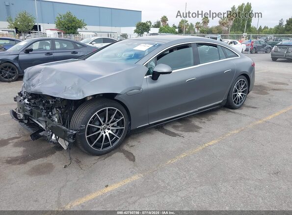 W1KCG4EB9NA019650 2022 MERCEDES-BENZ EQS SEDAN Gray წინა მარცხენა ხედი სამი მეოთხედიდან