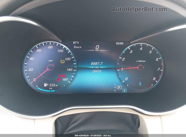 W1KWF8EB2MR610734 2021 MERCEDES-BENZ C-CLASS White Widok tylnych siedzeń