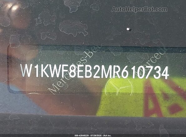 W1KWF8EB2MR610734 2021 MERCEDES-BENZ C-CLASS White 