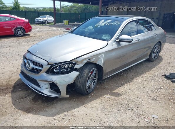 W1KWF8EB8MR648727 2021 MERCEDES-BENZ C-CLASS Серебряный Передняя левая четверть
