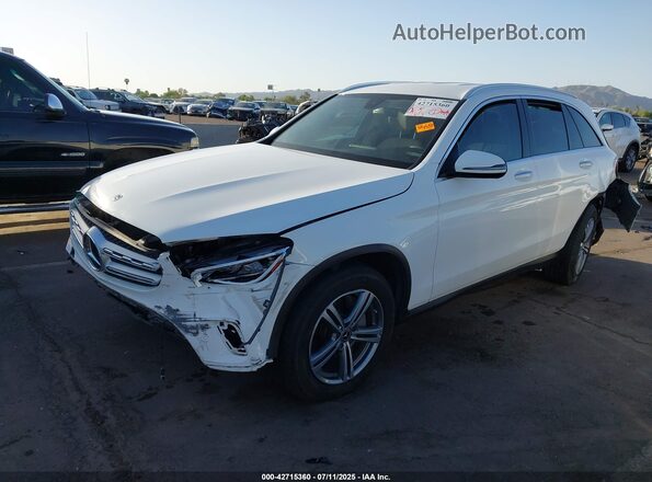W1N0G8DB4MV287513 2021 MERCEDES-BENZ GLC 300 Белый Передняя левая четверть