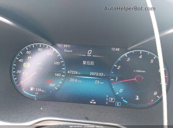W1N0G8EB4LF805174 2020 MERCEDES-BENZ GLC 300 White Vista de los asientos traseros