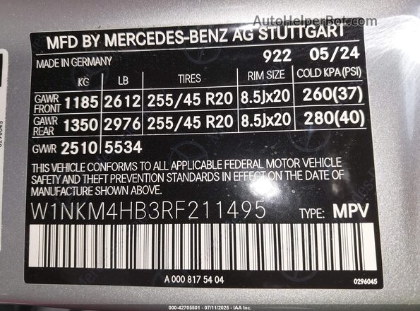 W1NKM4HB3RF211495 2024 MERCEDES-BENZ GLC 300 Silver ძრავის განყოფილების ხედი