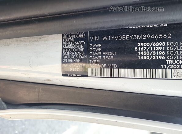 W1YV0BEY3M3946562 2021 MERCEDES-BENZ METRIS  