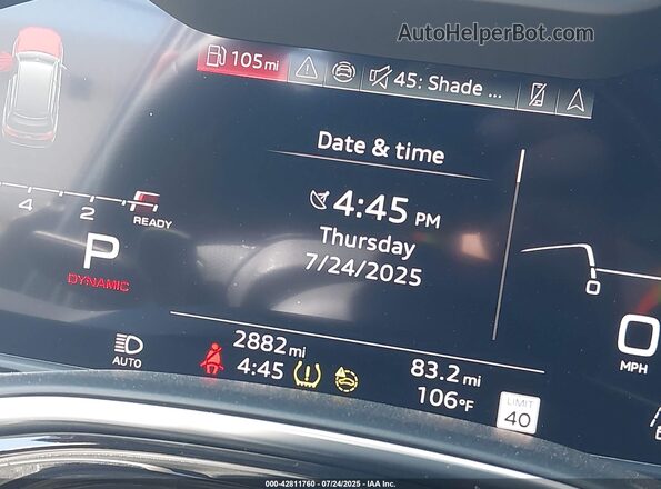 WA1AWBF76SD003154 2025 AUDI SQ7 Gray Вид задніх сидінь