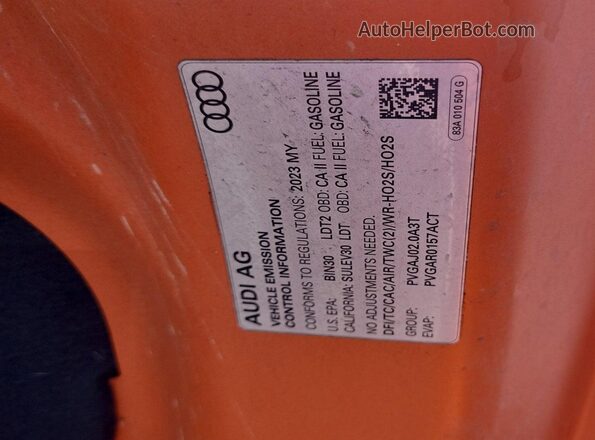 WA1DECF32P1105157 2023 AUDI Q3  Vista interior de 360 grados