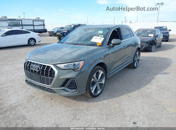 WA1DECF35M1016761 2021 AUDI Q3 Gray Передня ліва чверть