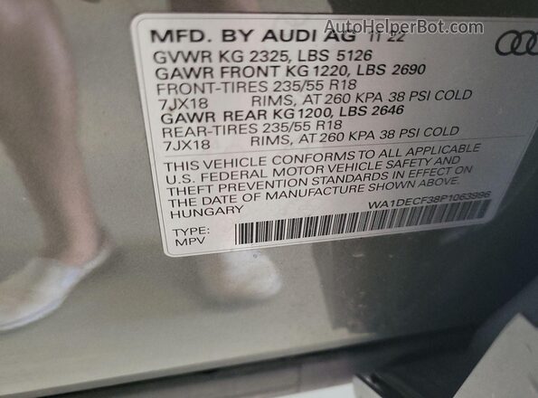 WA1DECF38P1063996 2023 AUDI Q3  