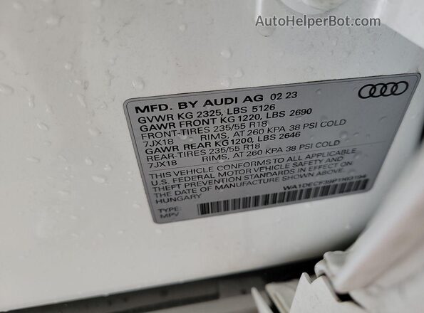 WA1DECF39P1103194 2023 AUDI Q3  