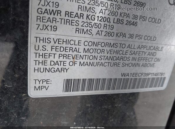 WA1EECF39P1149791 2023 AUDI Q3 Black 
