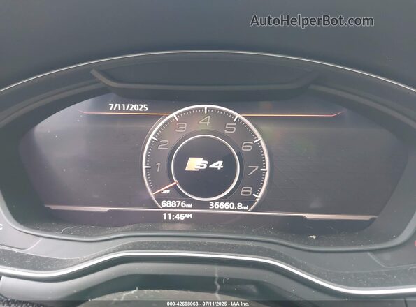 WAUC4AF42JA051669 2018 AUDI S4 Green Widok tylnych siedzeń