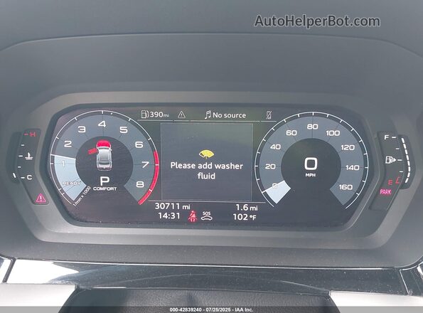 WAUH3DGY4PA047742 2023 AUDI S3 Gray Vista de los asientos traseros