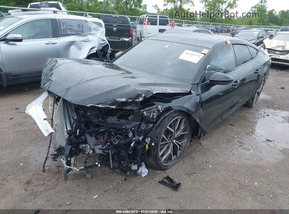 WAURFBF26SN022033 2025 AUDI S7 Black წინა მარცხენა ხედი სამი მეოთხედიდან