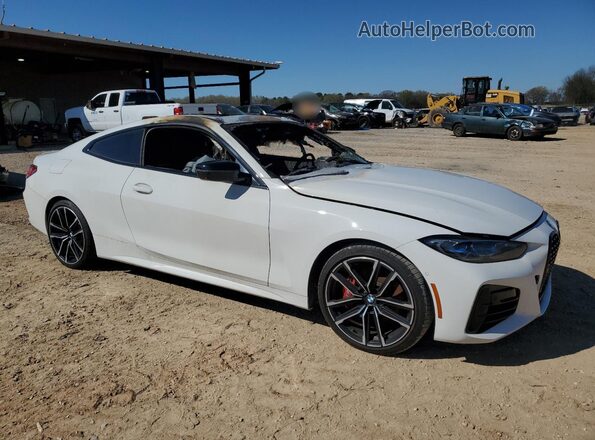 WBA13AR07MCF85507 2021 BMW M4 Белый Передняя правая четверть