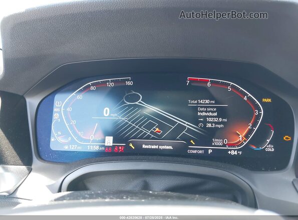 WBA23AT04NCJ11994 2022 BMW 4 SERIES Black უკანა სავარძლების ხედი