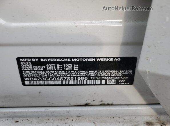 WBA23GG04S7S51996 2025 BMW 2 SERIES White Widok komory silnika