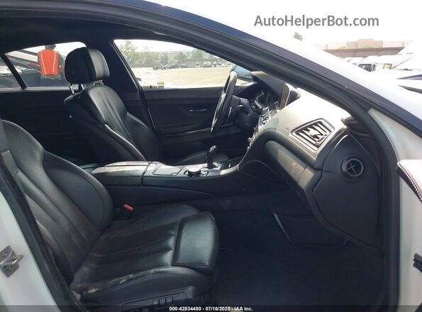 WBA6D0C56GD927803 2016 BMW 6 SERIES White Вид салону спереду