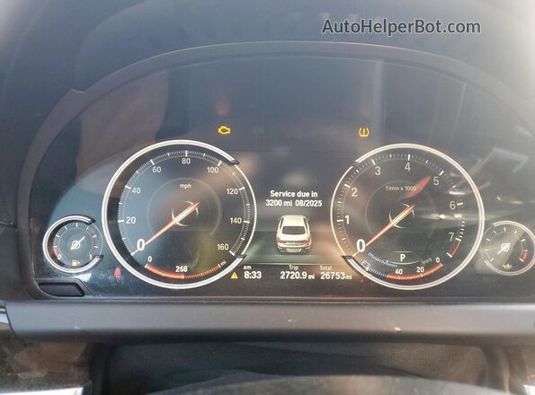 WBA6D0C56JG852820 2018 BMW 6 SERIES Black Instrument cluster view