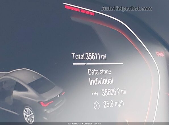 WBA73AP01PCL19401 2023 BMW 4 SERIES Gray Widok tylnych siedzeń