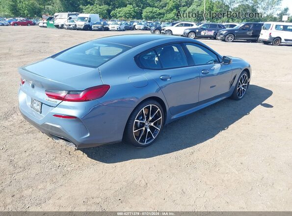 WBAGV8C02NCH89994 2022 BMW M8 Синий Задняя правая четверть