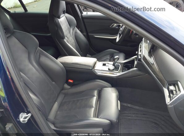 WBS43AY02PFP63429 2023 BMW M3 Dark Blue Вид салона спереди