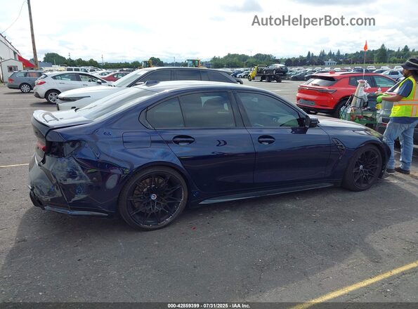 WBS43AY02PFP63429 2023 BMW M3 Dark Blue Панорамный вид салона 360°