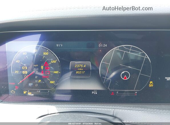 WDDUG6EB7JA369160 2018 MERCEDES-BENZ S-CLASS Gray Հետևի նստատեղերի տեսք