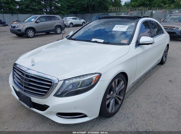 WDDUG8FB1GA212324 2016 MERCEDES-BENZ S-CLASS White Vista tres cuartos delantera izquierda