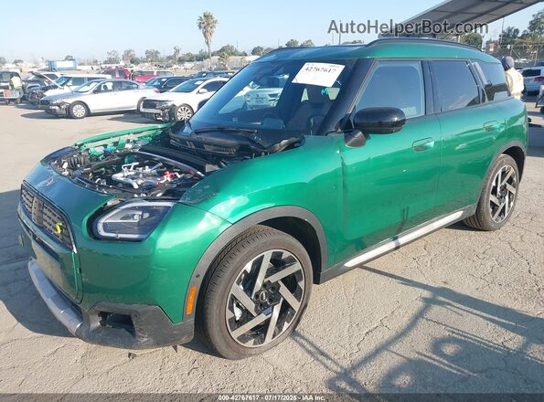 WMZ53GA05S7S83283 2025 MINI SE COUNTRYMAN Green Առջևի ձախ երեք քառորդ տեսարան