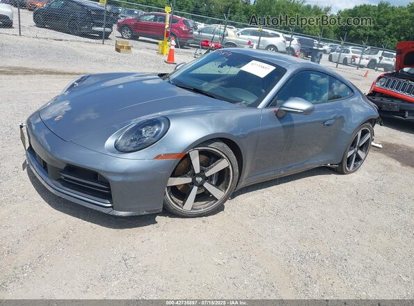 WP0AA2A96SS207364 2025 PORSCHE 911 Gray წინა მარცხენა ხედი სამი მეოთხედიდან