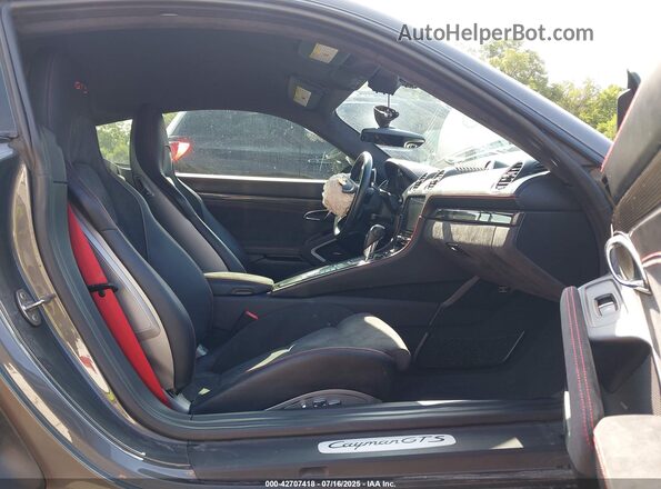 WP0AB2A80JS278434 2018 PORSCHE CAYMAN Серый Вид салона спереди