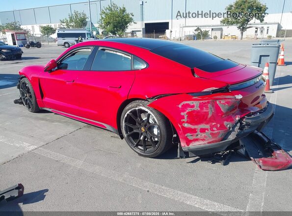 WP0AC2Y16LSA72207 2020 PORSCHE TAYCAN Red Հետևի ձախ