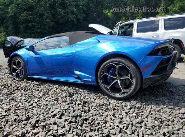 ZHWUT4ZF6RLA28592 2024 LAMBORGHINI HURACAN Синий Задняя левая четверть
