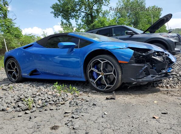 ZHWUT4ZF6RLA28592 2024 LAMBORGHINI HURACAN Синий Передняя правая четверть