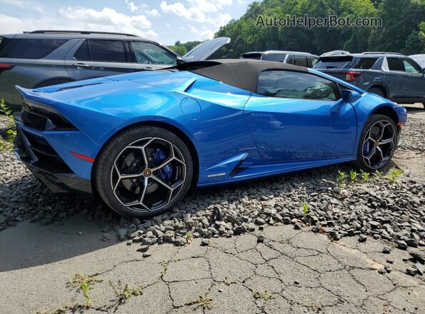 ZHWUT4ZF6RLA28592 2024 LAMBORGHINI HURACAN Синий Задняя правая четверть