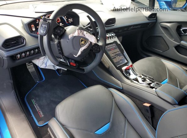 ZHWUT4ZF6RLA28592 2024 LAMBORGHINI HURACAN Синий Вид панели приборов