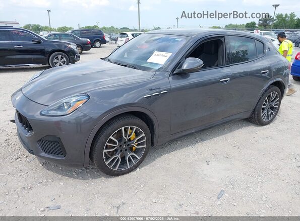 ZN682AVM0P7422381 2023 MASERATI GRECALE Gray Vista tres cuartos delantera izquierda