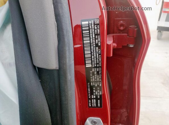 ZASPAJAN4M7C98598 2021 ALFA ROMEO STELVIO Red სალონის 360-გრადუსიანი ხედი